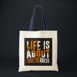 Unity Canvas tas - Het leven gaat over samenzijn<br><div class="desc">Draag een boodschap van eenheid en saamhorigheid met deze stijlvolle canvas tas. Met een gedurfd ontwerp met de uitdrukking 'Life is About Togetherness', is deze tas perfect voor iedereen die waarde hecht aan verbinding en gemeenschap. Gemaakt van hoogwaardige materialen, het is ideaal voor dagelijks gebruik, winkelen of als cadeau voor...</div>
