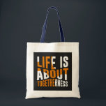 Unity Canvas tas - Het leven gaat over samenzijn<br><div class="desc">Draag een boodschap van eenheid en saamhorigheid met deze stijlvolle canvas tas. Met een gedurfd ontwerp met de uitdrukking 'Life is About Togetherness', is deze tas perfect voor iedereen die waarde hecht aan verbinding en gemeenschap. Gemaakt van hoogwaardige materialen, het is ideaal voor dagelijks gebruik, winkelen of als cadeau voor...</div>