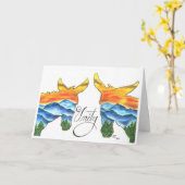 Unity Canyon Mules van Sherry Jarvis Folded Kaart (Gele Bloem)