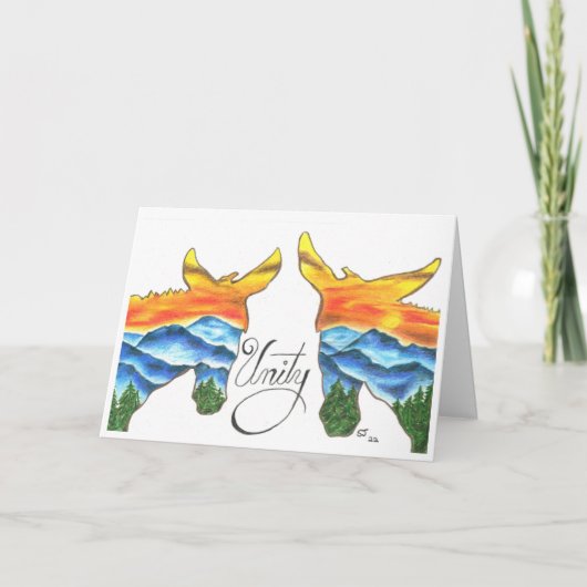 Unity Canyon Mules van Sherry Jarvis Folded Kaart (Voorkant)