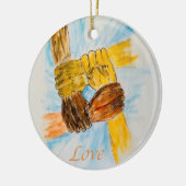 Unity Ceramic Circle Ornament (Links)