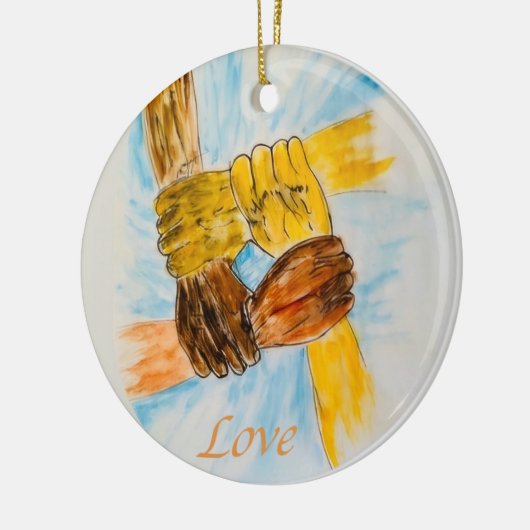 Unity Ceramic Circle Ornament (Links)
