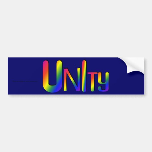 UNIty Custom Bumpersticker (Voorkant)
