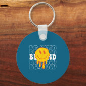 Unity Day Be Kind Kindness Smile Face Orange Groov Sleutelhanger (Voorkant)