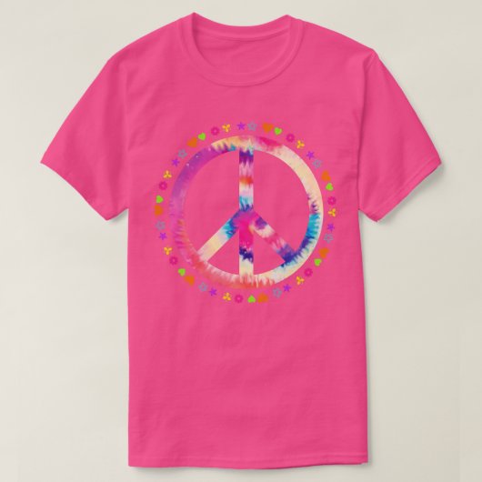 Unity Day Gift Hippie Vredesbord T-shirt (Design voorkant)