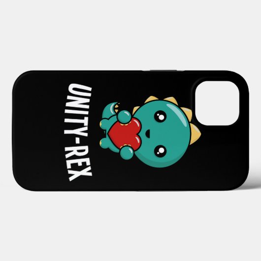 Unity Day Kind Dinosaurus TRex UnityRex Anti Bully Case-Mate iPhone Case (Achterkant (horizontaal))