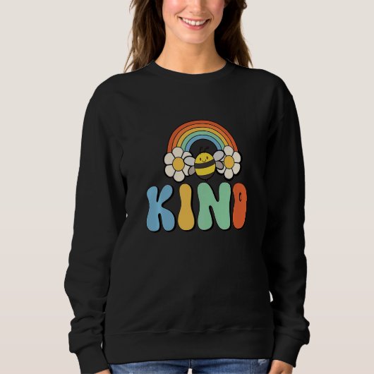 Unity Day Orange Kids Bee Kind Anti Bullying Retro Trui (Voorkant)