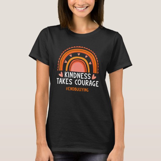 Unity Day Oranje Anti Bullying Rainbow T-shirt (Voorkant)