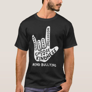 Unity Day Oranje Anti Pesten Liefde Gebarentaal T-shirt