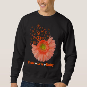 Unity Day Oranje Daisy Peace Love Unity Anti Bully Trui