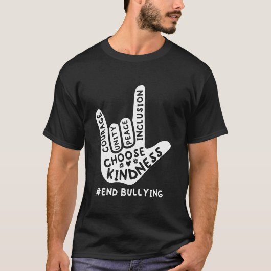 Unity Day Oranje Kinder 2022 Anti-Bullying Love Si T-shirt (Voorkant)