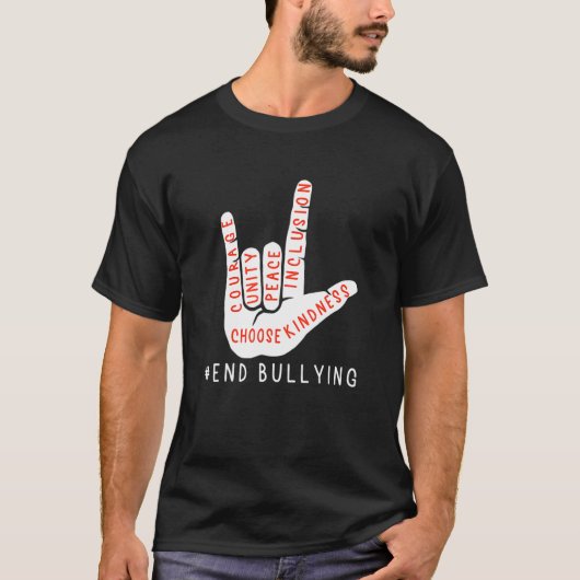 Unity Day Oranje Kinder 2022 Anti-Bullying Love Si T-shirt (Voorkant)