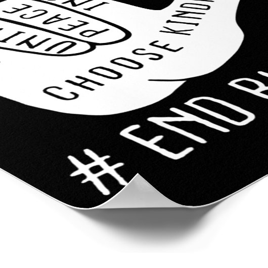 Unity Day Oranje Kinder 2024 Anti pesten Kies Ki Poster (Hoek)