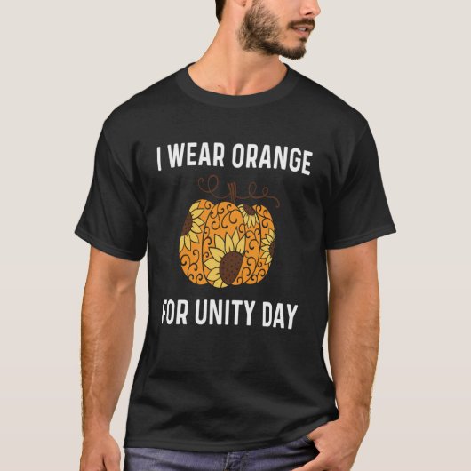 Unity Day Oranje Kinder Unity Day Pumpkin Toddler  T-shirt (Voorkant)