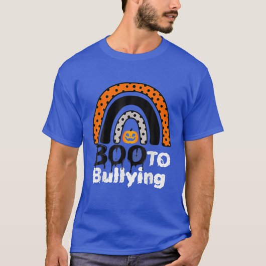 UNITY DAY Oranje T-shirt, Boo to Bullying Hallowee T-shirt (Voorkant)