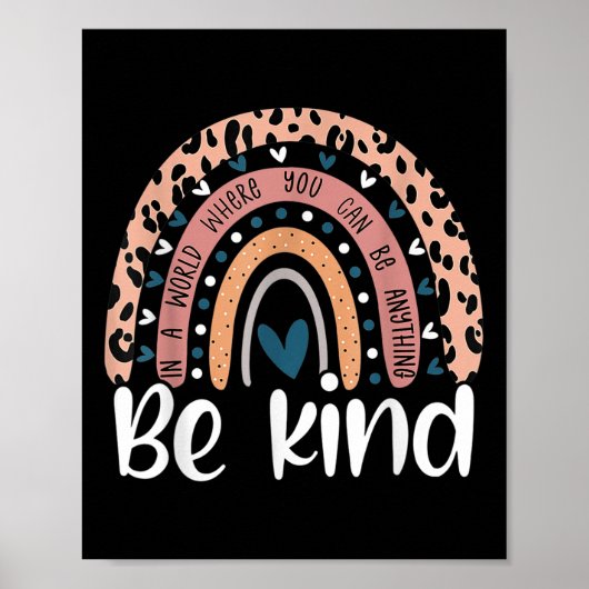 Unity Day Oranje tegen pesterijen bij vrouwen Kind Poster (Voorkant)