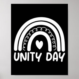 Unity Day Stop met het pesten van vriendelijkheid Poster