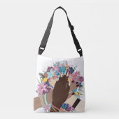 Unity in Bloom: empowerment van vrouwen Crossbody Tas (Voorkant)