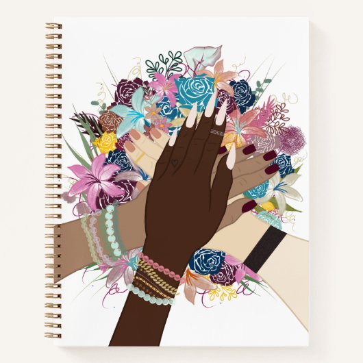 Unity in Bloom: empowerment van vrouwen Notitieboek (Voorkant)