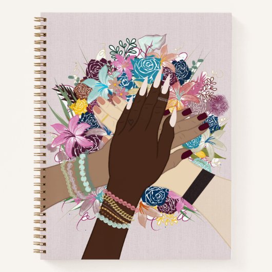 Unity in Bloom: empowerment van vrouwen Notitieboek (Voorkant)