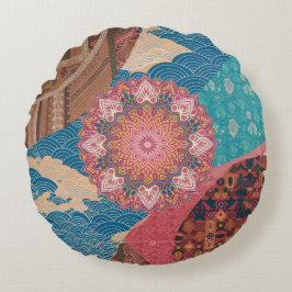 Unity in Design Cultural Fusion Sierkussen Rond Kussen
