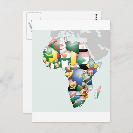 Unity in Diversity: het Collectie van de Afrikaans Briefkaart (Voorkant / Achterkant)