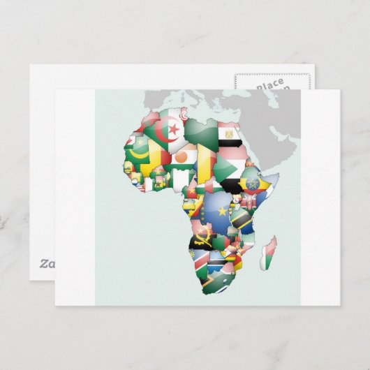 Unity in Diversity: het Collectie van de Afrikaans Briefkaart (Voorkant / Achterkant)