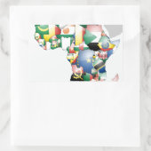 Unity in Diversity: het Collectie van de Afrikaans Rechthoekige Sticker (Tas)