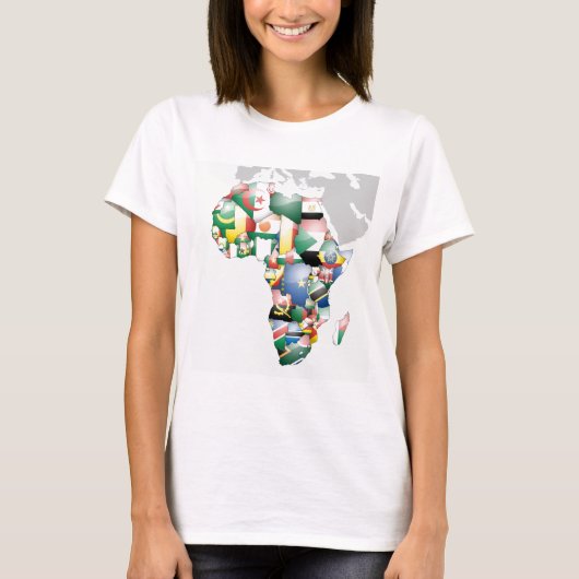 Unity in Diversity: het Collectie van de Afrikaans T-shirt (Voorkant)