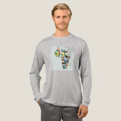 Unity in Diversity: het Collectie van de Afrikaans Tri-Blend Shirt (Voorkant)