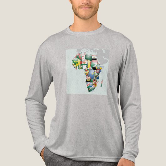 Unity in Diversity: het Collectie van de Afrikaans Tri-Blend Shirt (Voorkant volledig)