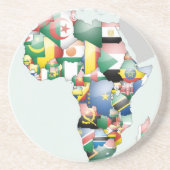 Unity in Diversity: het Collectie van de Afrikaans Zandsteen Onderzetter (Voorkant)