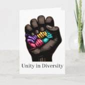 Unity in Diversity Kaart (Voorkant)