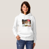 "Unity in Style" Fashion Faces Hoodie T-shirt (Voorkant volledig)