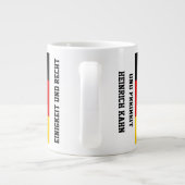 Unity Justice Freedom Germany Flag Mug Grote Koffiekop (Achterkant)