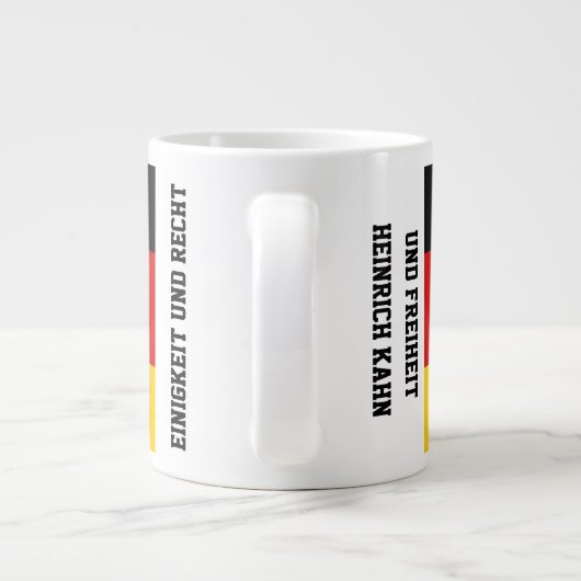 Unity Justice Freedom Germany Flag Mug Grote Koffiekop (Achterkant)
