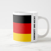Unity Justice Freedom Germany Flag Mug Grote Koffiekop (Rechts)