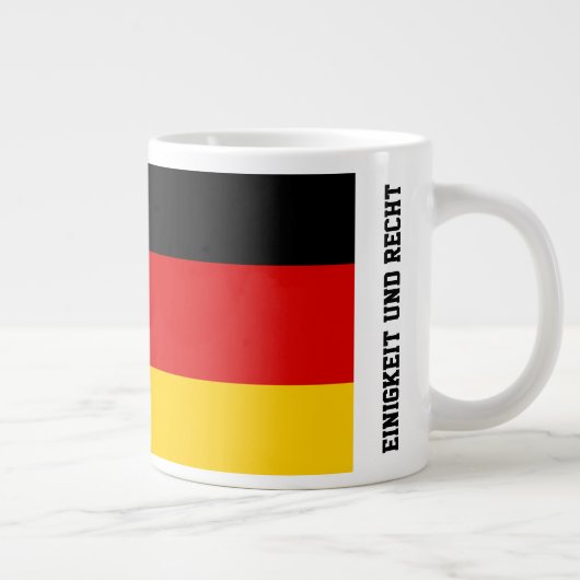 Unity Justice Freedom Germany Flag Mug Grote Koffiekop (Rechts)