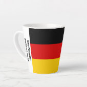 Unity Justice Freedom Germany Flag Mug Latte Mok (Linkerhoek)