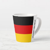 Unity Justice Freedom Germany Flag Mug Latte Mok (Rechterhoek)
