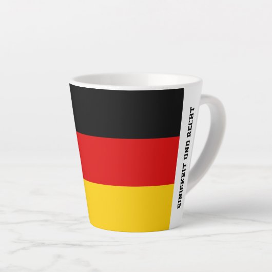 Unity Justice Freedom Germany Flag Mug Latte Mok (Rechterhoek)