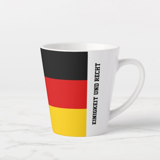 Unity Justice Freedom Germany Flag Mug Latte Mok (Rechts)