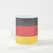 Unity Justice Freedom Germany Flag Mug Matglas Koffiemok (Voorkant links)