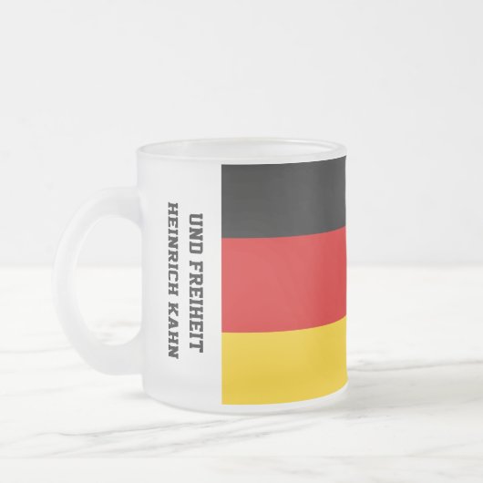 Unity Justice Freedom Germany Flag Mug Matglas Koffiemok (Links)