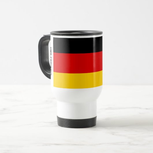 Unity Justice Freedom Germany Flag Mug Reisbeker (Voorkant links)