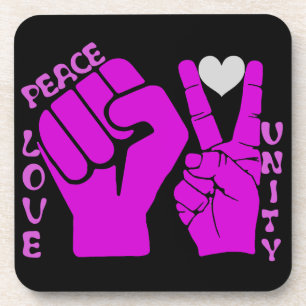 Unity, Love & Peace, Togetherness_ Drankjes Onderzetter