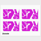 Unity, Love & Peace, Togetherness_ Rechthoekige Sticker (Vel)