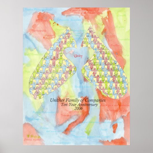 Unity Lungs - Tien jaar Jubileum Poster (Voorkant)