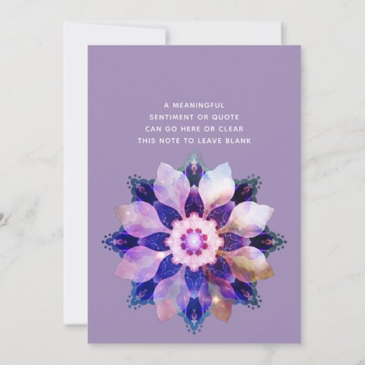 Unity Mandala Kaart (Achterkant)