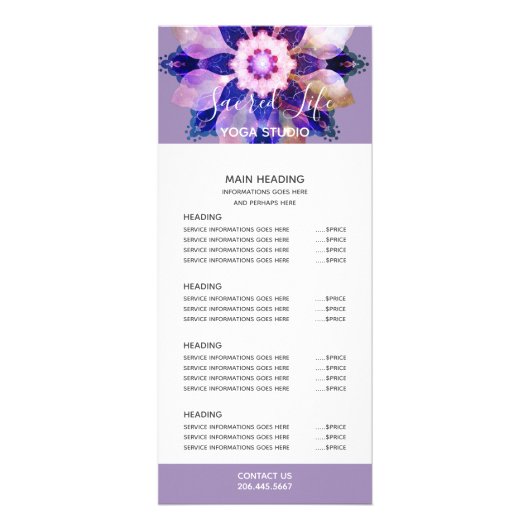 Unity Mandala Reclamekaart (Voorkant)